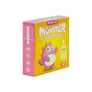 Recare Monster Condom - Spike Funny Shape Condom 1Pc Pack Yellow